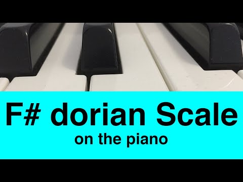 F# Dorian Scale Piano Tutorial✨
