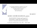 MARC ANDRE HAMELIN  Live  June 1996  BACH-BUSONI GODOWSKY ALKAN   NEW YORK