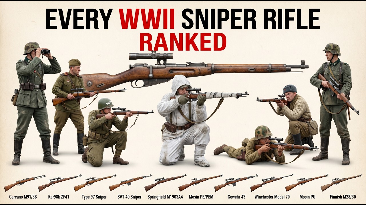 Every Sniper Rifle in WW2 RANKED from WORST to BEST