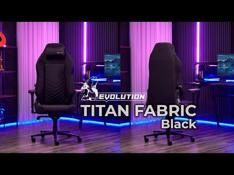 Миниатюра изображения товара Кресло геймерское Evolution Titan Fabric (черный)