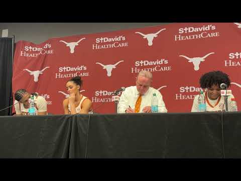 Texas' Vic Schaefer, Madison Booker, Rori Harmon, Aaliyah Crump Postgame Conference After Win vs LSU