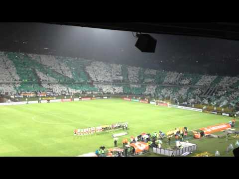 "Nacional 4   Huracán 2" Barra: Los del Sur &bull; Club: Atlético Nacional