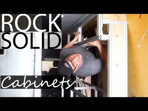 Overhead Cabinets 80/20 EXTRUDED ALUMINUM | FOUR SEASON VAN LIFE | EP.58