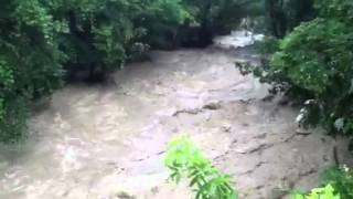 Flood waters raging in Horseheads,Ny 2013'