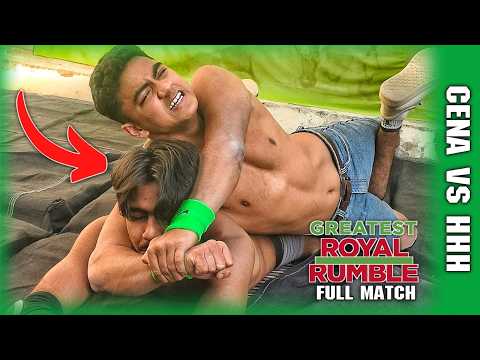 WWE Greatest Royal Rumble : John Cena vs Triple H Full Match | Backyard Wrestling 