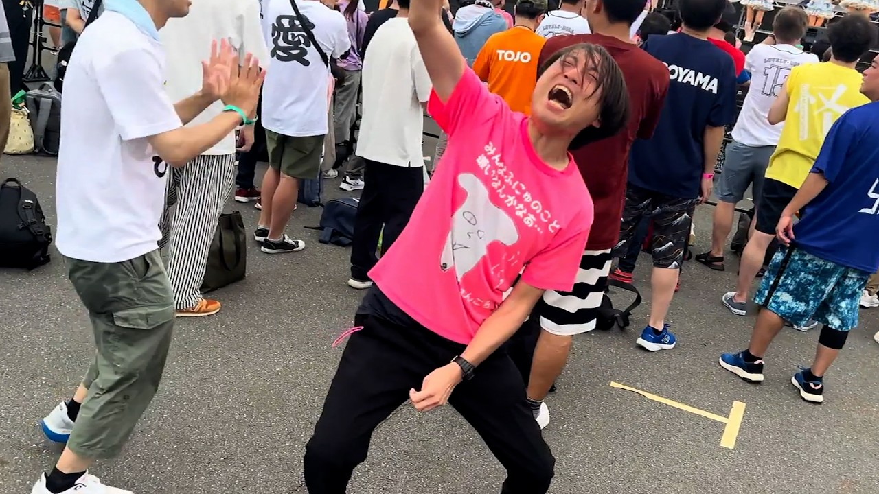 倒れた仲間の分も頑張るからな…命がけでオタクをする者達、2025最後のアイドル夏フェス スパークとクロフェスを最後までみんなでやりきるvlog