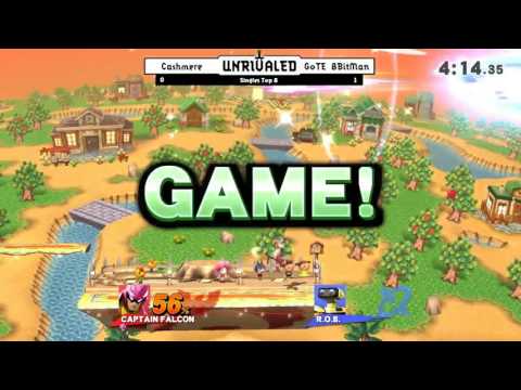 Unrivaled 2 WiiU - Cashmere (Falcon) vs 8Bitman (R.O.B.) - Losers Top 8