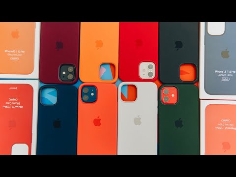 Testen aller Silikonhüllen für iPhone 12 und 12 Pro + MagSafe (alle Farben)