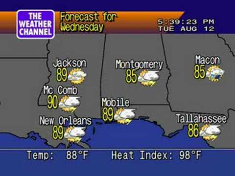WeatherSTAR 4000 Emulator Clip: 5:38 PM - 08/12/08