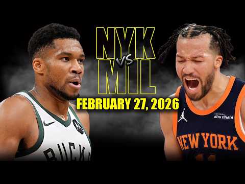 New York Knicks vs Milwaukee Bucks Full Game Highlights – February 27, 2026 | NBA Season