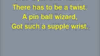 Glee Pinball Wizard  with lyrics