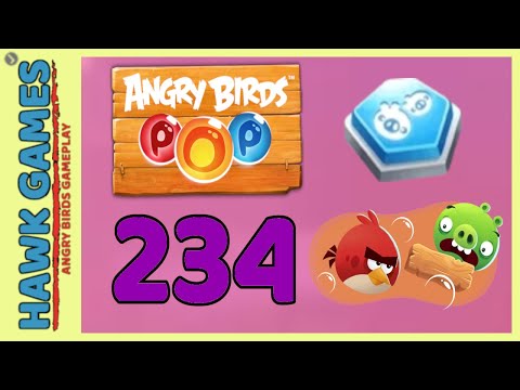 Angry Birds Stella POP Bubble Shooter Level 234 Hard - Walkthrough, No Boosters