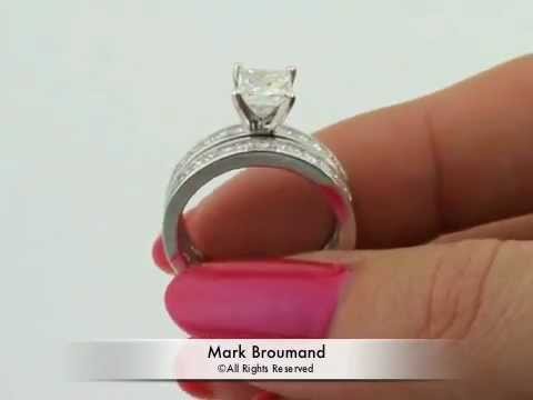 2.95ct Princess Cut Diamond Engagement Anniversary Ring - Mark Broumand