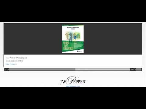 Winter Wonderland arr. Victor Lopez