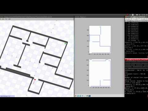 Player/Stage Simulation - EKF-SLAM for low cost robots with 4 IR sensors only