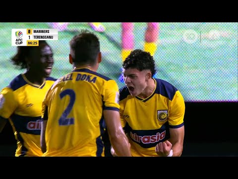 Central Coast 1-1 Terengganu FC | AFC Cup | Joeys star Di Pizio rescues point for Mariners
