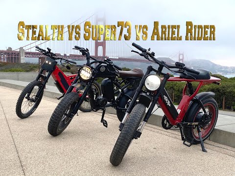 Super 73 RX (Dual Motor) vs. Stealth F37 vs. Ariel X52 Speed Tests