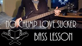 No Chump Love Sucker - Red Hot Chili Peppers [Bass Lesson]