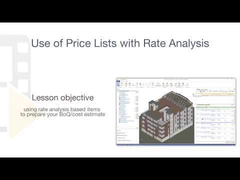 PriMus-IFC Tutorial - Use of Price Lists with Price Analysis - ACCA software