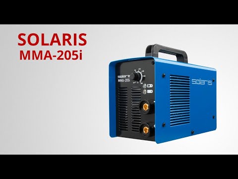 фото инвертор сварочный аппарат solaris (солярис) mma-205i. 230в, 10-200 а, 85в, электроды диам. 1.6-5.0 0