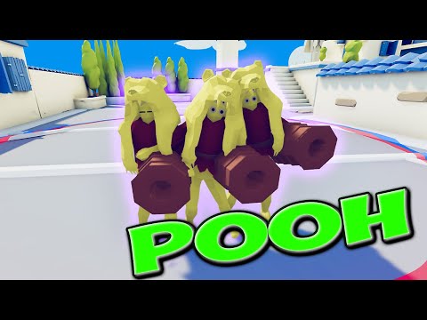 TABS🐻 - Pooh Trio vs Units - TABS MODS Wild West Faction Update