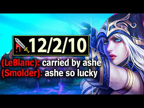 Ashe but I'm smurfing in Diamond