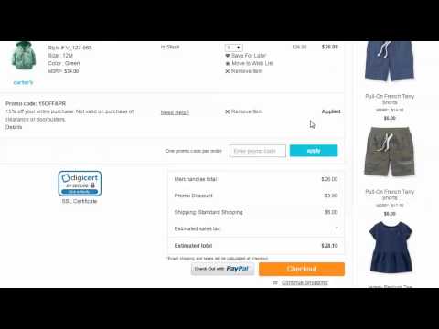 Carters Tracking Order