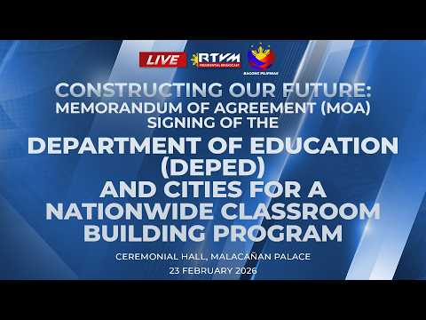 Constructing Our Future: MOA Signing for a Nationwide Classroom Building (Pre-Program)