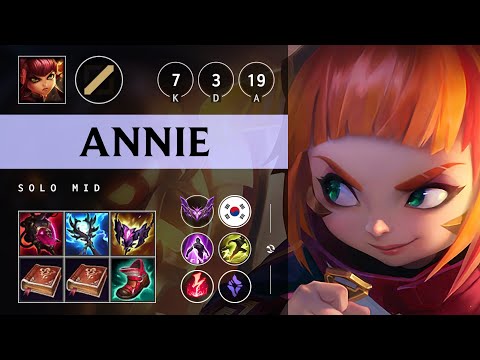 Annie Mid vs Ryze - KR Master Patch 25.12