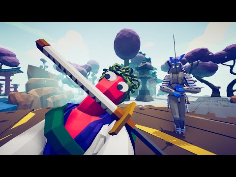 ZORO (ONE PIECE) VS SAMURAI UNITS IN TABS | Totally Accurate Battle Simulator