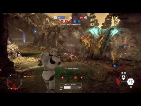 Star Wars Battlefront 2: Trying Instant Action with Clone Commando on Felucia