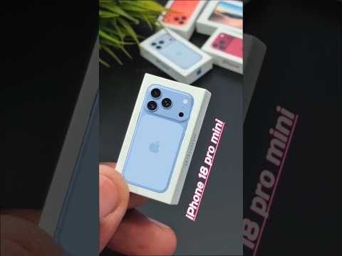 iPhone 18 pro miniature phone unboxing. #shorts