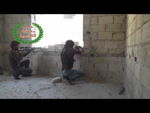 اشتباكات بين مقاتلي ألوية أحفاد الرسول وقوات النظام في حي الراشدين في مدينة حلب ضمن مجريات معركة القادسية