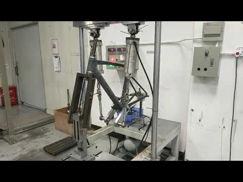 Velobuild R-168 Carbon Road Frame Test - Pedaling Forces Fatigue Test ISO 4210-6 Standard