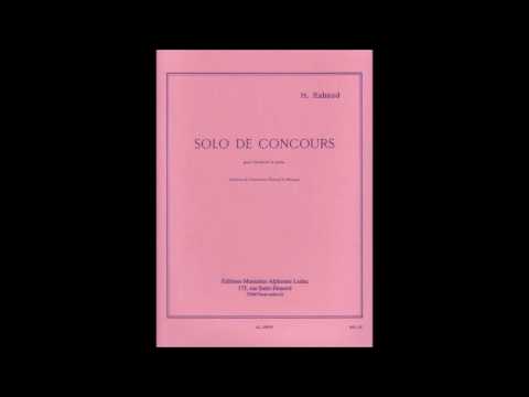 Rabaud - Solo de Concours - for Clarinet and Piano