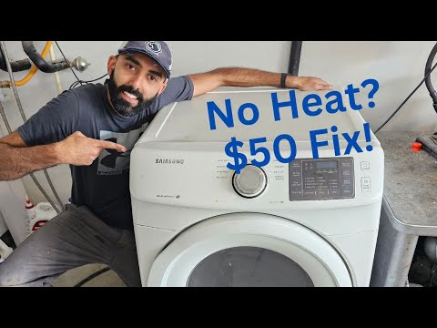 Repairing A Stackable Samsung Dryer That Is Not Heating!