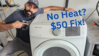 Repairing a Stackable Samsung Dryer That Is Not Heating