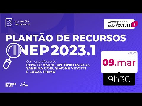 Correção INEP 2023.1 - Especialistas comentam a prova teórica
