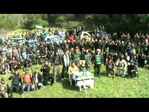 بيان تشكيل لواء العاصفة في ريف اللاذقية بقيادة النقيب باسل زمو