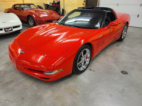 1999 Red Corvette T Top For Sale Video