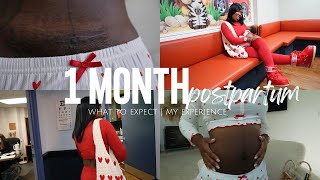1 MONTH POSTPARTUM: BODY AND SCAR REVEAL | WHAT TO EXPECT C-SECTION MAMA