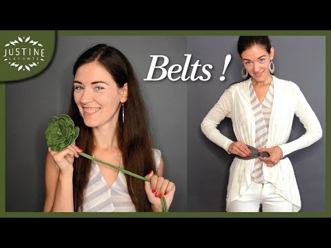 How to style belts (fall trend) | Justine Leconte Video