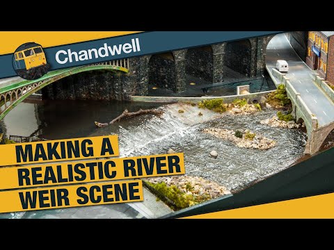 Making a stunning realistic river weir scene for my N gauge model railway layout