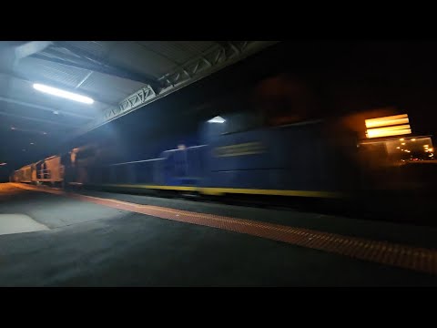 7994V up SSR SG grainy (C501, BRM001, RL301), Dimboola to Melbourne, 1955, 22/9/25, Horsham VIC