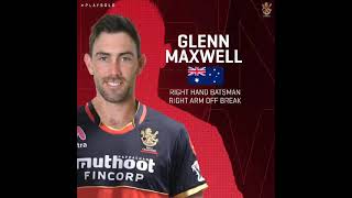 Glenn Maxwell Join RCB Team BEST TEAM ABD KOHLI IPL AUCTION #IPL2021 #RCB #VIVOIPL