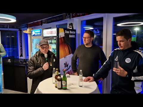 Coaches' interview in the Oberliga Westfalen after the match between Westfalia Rhynern and TuS En...