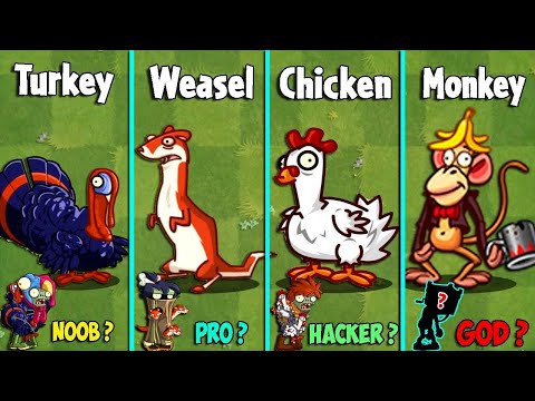 PvZ 2 - EVERY Plants Powe-rUp Vs 9999 ANIMAL Zombies! Who is Best Plants?