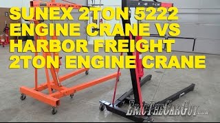 Sunex 2 Ton 5222 Engine Crane vs Harbor Freight 2 Ton Engine
