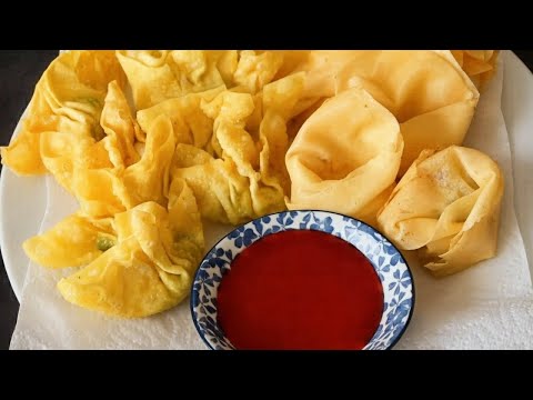 How to make fried wonton (炸餛飩) + dipping sauce
