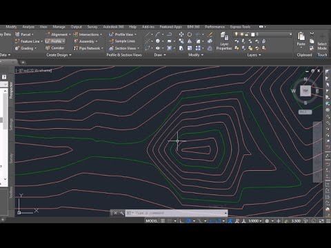Autocad Civil 3D Import points and Create contours / surface